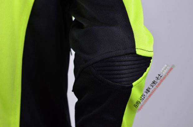 Shengya chính hãng đua xe máy phù hợp với mùa hè cưỡi phù hợp với đầu máy nam phá vỡ phù hợp với áo khoác lưới thoáng khí 409 màu xanh lá cây - Xe máy Rider thiết bị trợ lực đầu gối
