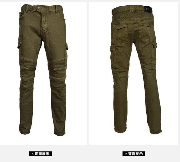 GHOST RACING quần xe máy cưỡi quần jean chống rơi retro Harley xe máy rider quần đua - Xe máy Rider thiết bị găng tay đi xe máy cho nữ