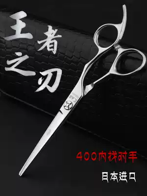 Craftsman Japan imported hairdressing scissors professional flat hairdresser special scissors 6 inch straight scissors