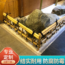 Japanese garden bamboo fence small bamboo fence garden decorative railing low fence fence outdoor bamboo handmade custom