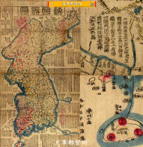 (photo by photo) Lis North Korean mountain Sichuan place name along the leather high-definition schematic (Daoguang Yuan year version)