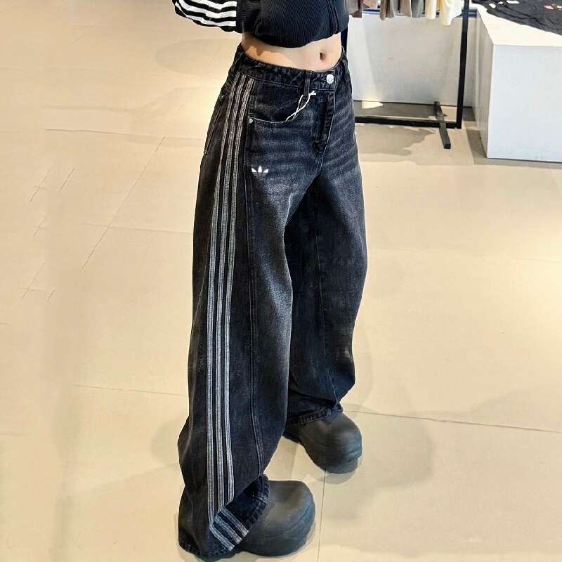 Outlet Special | Recommended by Xiaohongshu | Autumn Vintage Wide-Leg Scimitar Pants Women's Sports Jeans Twist Pants Outlet Special | Recommended by Xiaohongshu | Autumn Vintage Wide-Leg Scimitar Pants Women's Sports Jeans Twist Pants