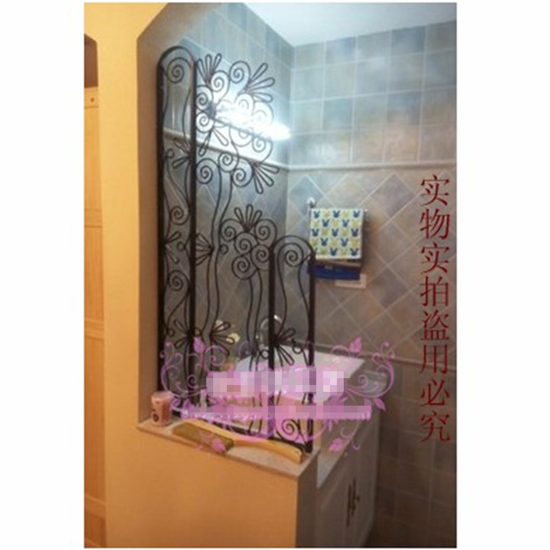 Shoe cabinet European Wrought iron partition Living room Wrought iron screen sink entrance partition decoration can be customized