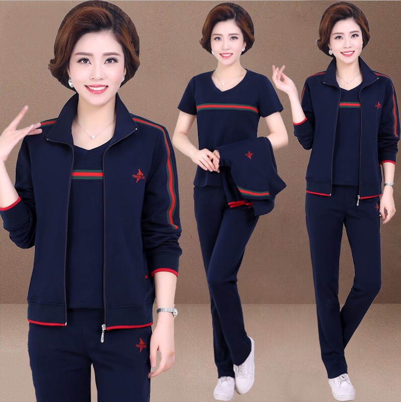 Mid-aged women's clothing jacket autumn winter 2022 new sportswear suit 40-50-year-old 50's mother women's clothing