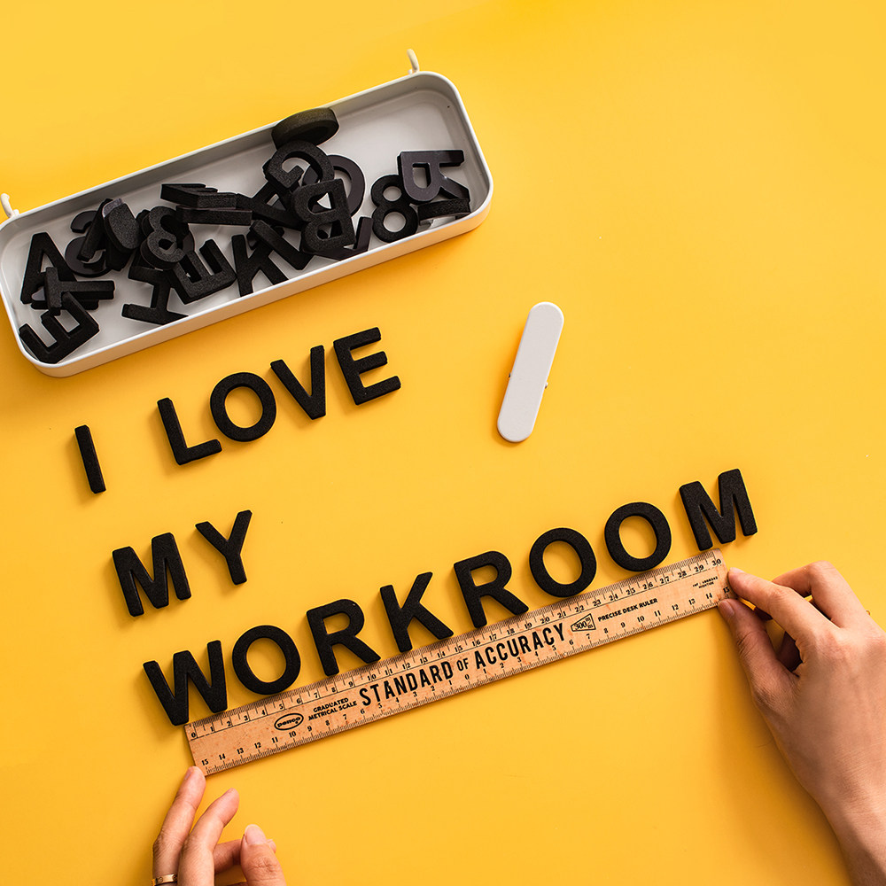 Miscellaneous Ains Brief Letters Magnet Fridge Sticker Creative Home Decoration Magnet magnet Leave a message Digital sticker