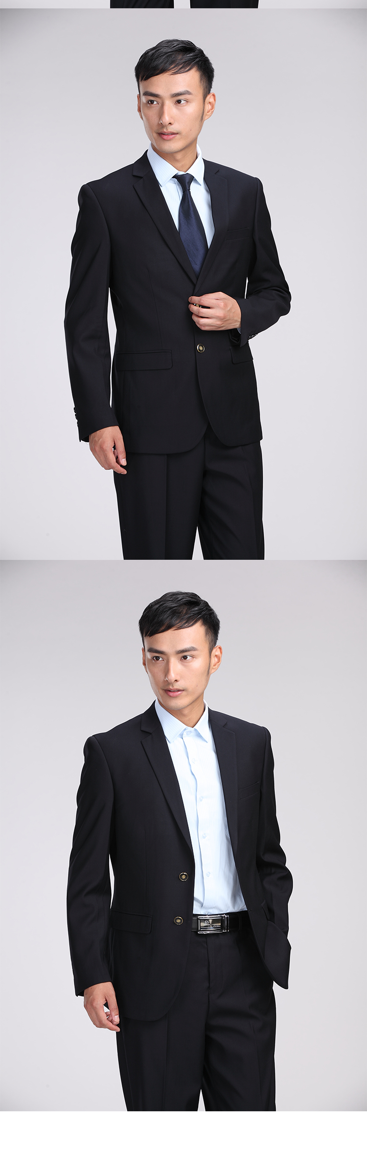 Yihao áo mới di động áo khoác dài tay áo mùa xuân và mùa thu phù hợp với đồng phục nam mùa xuân bộ vest nam