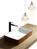 Nordic Washbasin Creative Balcony Art Facial Pashial Pond Black Ultra -Thin Square Home -Toil