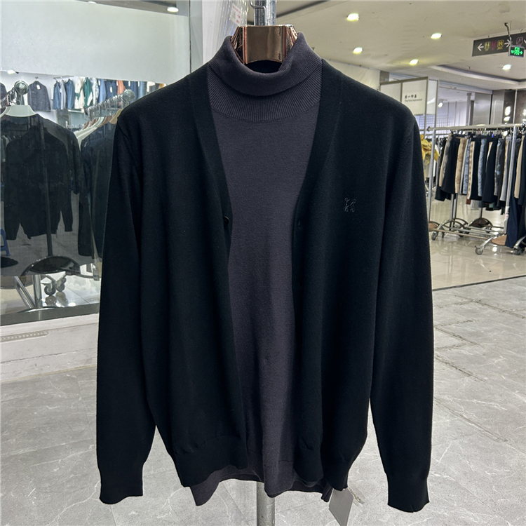 【Dujia】Rare Black! Elite! Branded Cut-Label Men's Knit Cardigan Autumn and Winter Jacket 【Dujia】Rare Black! Elite! Branded Cut-Label Men's Knit Cardigan Autumn and Winter Jacket