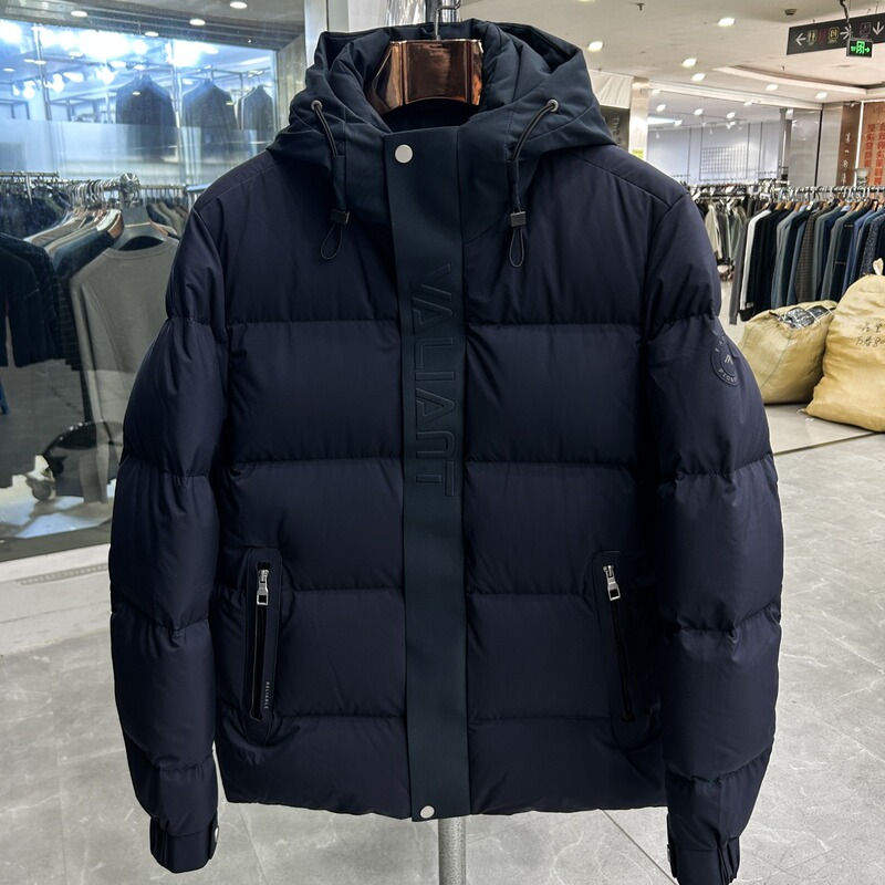 【H Brand】Thousand-Yuan Quality! High-End Series! the Style Is so Handsome! Brand Clearance, Cut-Label Men's down Jacket