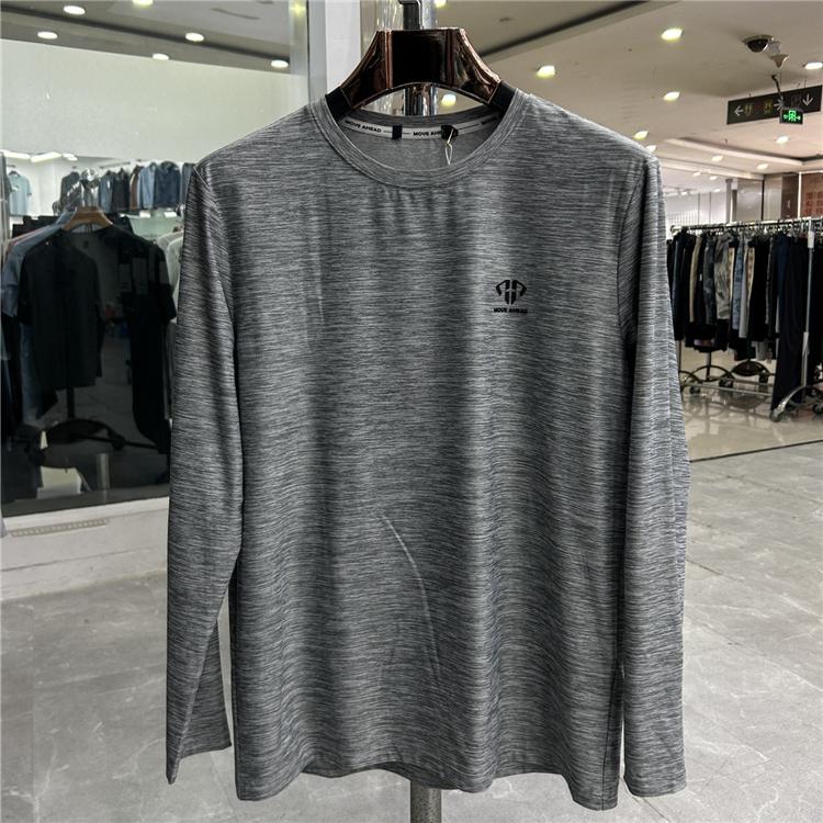 【H Brand】Counter Price 299! Quick-Drying and Highly Elastic! Can Be Worn as an Inner Layer or Outerwear! Branded Cut-Label Men's Long-Sleeve Top
