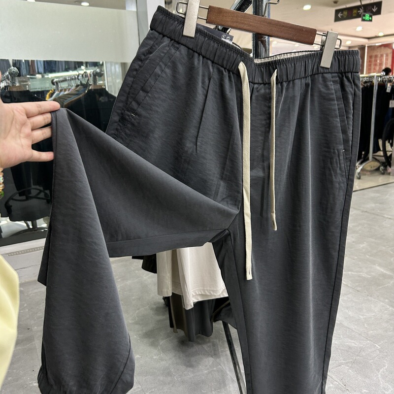【H Brand】Summer Pants! so Comfortable! Breathable and Smooth! Authentic Brand Cut-Label Men's Casual Summer Sweatpants