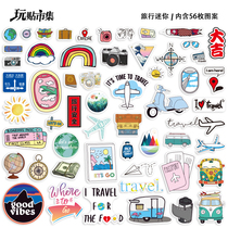 56 Mini traver scenery Outdoor sticker чемодан Ноутбук