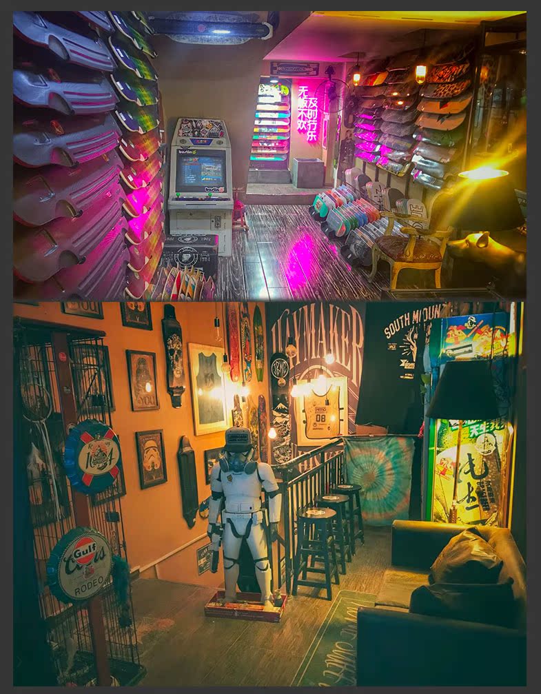 Và longboard boutique 2018 vũ trụ mới kỳ dị sư tử sư tử cây thường xanh gấu trúc ván trượt ván dài Nanshan - Trượt băng / Trượt / Thể thao mạo hiểm giày trượt patin cho bé