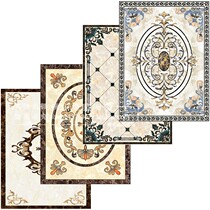 Customized microcrystalline throbbed carpet high temperature burning tile guest restaurant aisle entrance corridor puzzle mosaic tiles