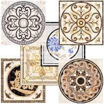 Custom high temperature burn abrasion resistant floor tile parquet restaurant Xuan Guan Guan Entrance Imitation Water Knife Tile Puzzle Chinese crystal-crystal brick
