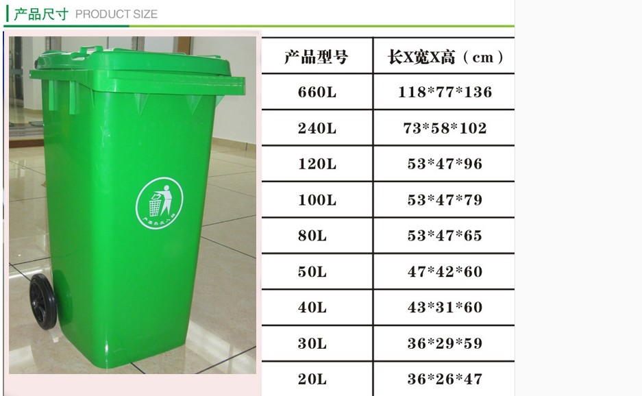 The trash cans accessories large trash cans cover 240L 120l100l50l outdoor sanitation restaurant square lid