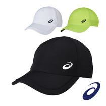 日本ASICS男女款网球帽男女运动防晒遮阳帽鸭舌帽