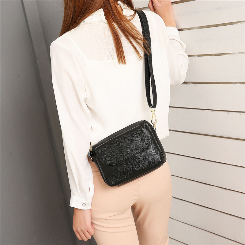 Special New Leather Lady Bull Leather Single Shoulder Sabbath Bag Mini Small Square Bag