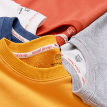 Solid color T-shirt men long sleeve Korean trend plus fat plus size mens clothing spring white cotton inside base shirt tide