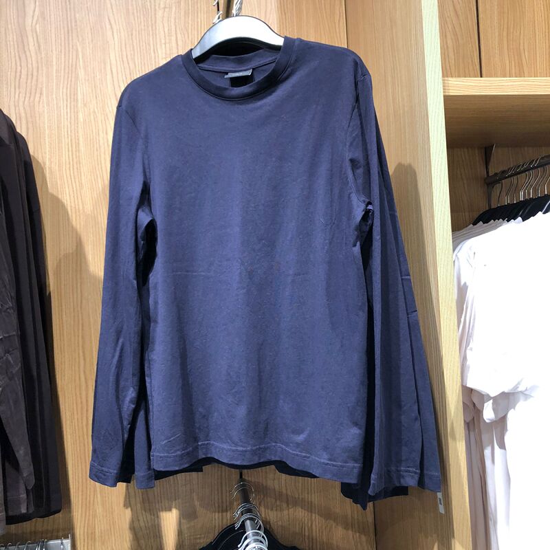 Authentic Store Product 25 Winter Men's Fashion Standard Style Lightweight Cotton Round Neck Long Sleeve Top T-Shirt 1029317