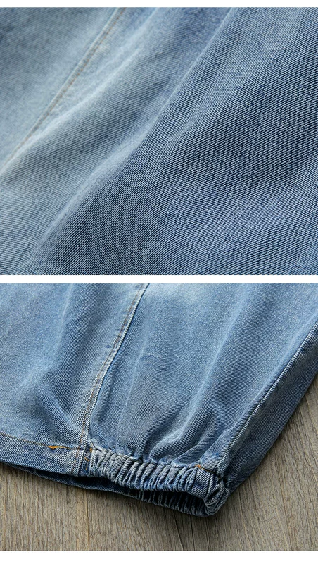 Fan văn học gốc khâu váy denim nữ rửa hoa cũ giảm béo váy mùa xuân mới váy dài 19 - Váy