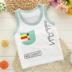 . Sling sơ sinh thoải mái cho trẻ em Hàn Quốc phiên bản của vest mềm tay giữa con T-shirt mùa hè sản phẩm mới nam và cô gái nhỏ. 