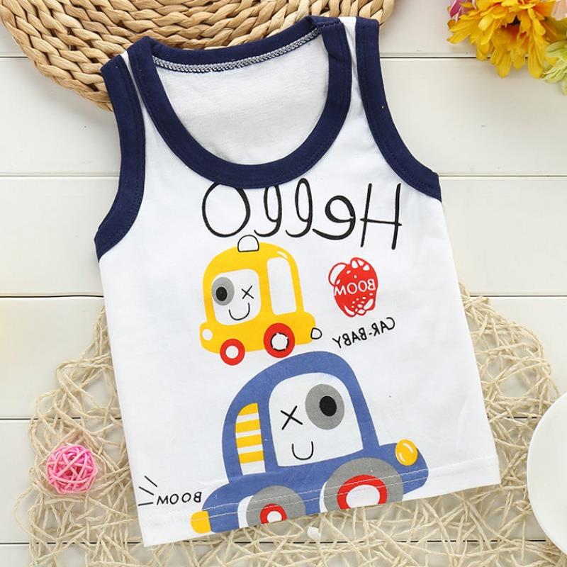 . Sling sơ sinh thoải mái cho trẻ em Hàn Quốc phiên bản của vest mềm tay giữa con T-shirt mùa hè sản phẩm mới nam và cô gái nhỏ.