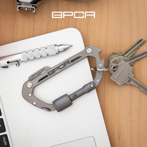 American GPCA outdoor multifunctional EDC portable multi-purpose gadget combination key ring mountaineering buckle D-shaped buckle