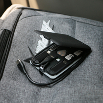 KableCARD portable multifunctional urban survival card 7-in-one data cable storage bag tool card wireless charging