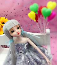 Eye drawing doll Handmade DIY makeup doll 16 joint body Barbie birthday gift Dodo hand makeup