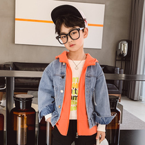 Childrens clothing boys spring jacket 2021 new spring and autumn models for childrens boys boy jeans Korean version of foreign atmosphere tide