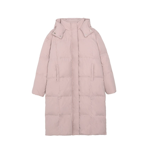 Бархатный пуховик, утепленная розовая куртка с капюшоном, в корейском стиле, утиный пух