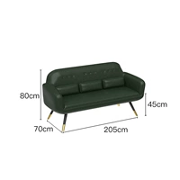 Чернила зеленый 3 человека диван