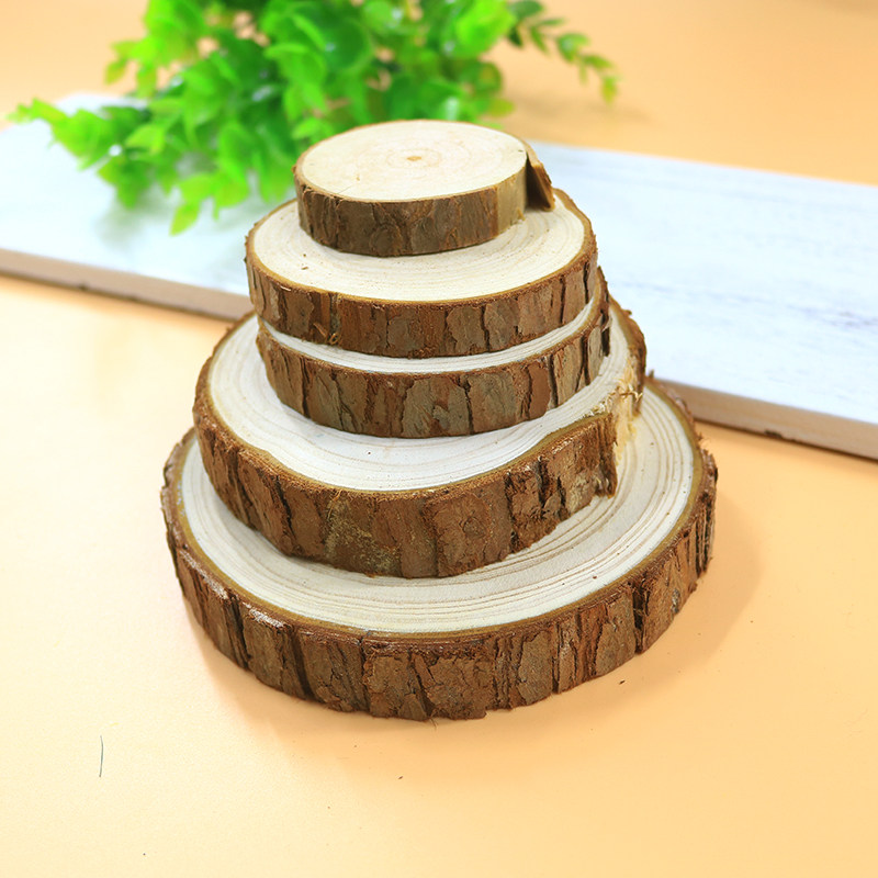 Original ecological children's painting ring round wood chips DIY handmade painting materials Kindergarten decorative graffiti wood chips