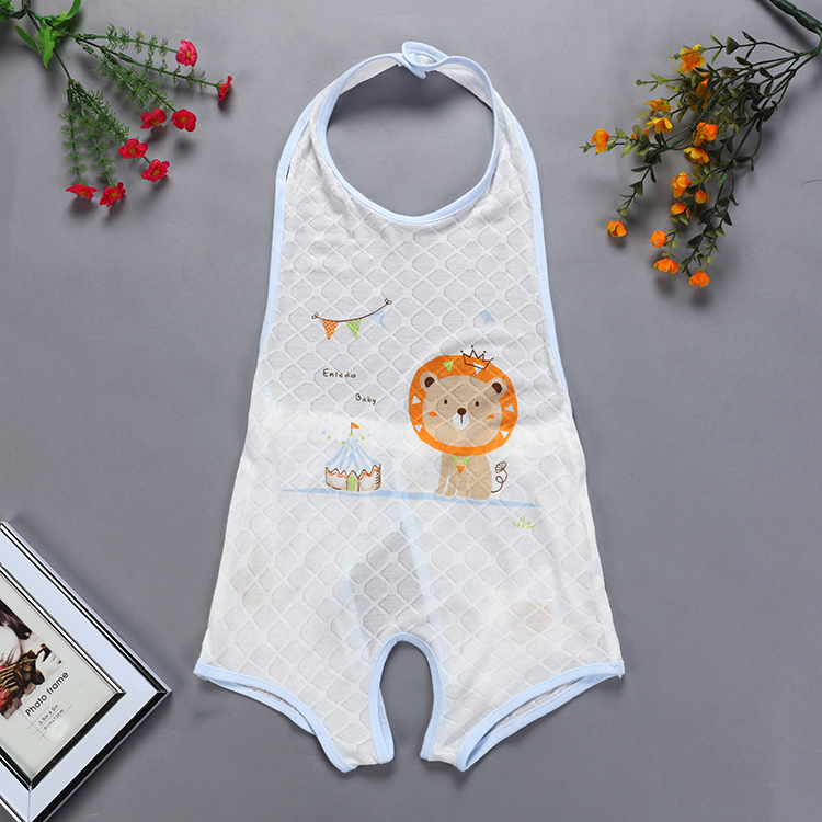 Mùa hè sợi tre siêu mỏng bé halter mở 裆 腿 chân dudou bé con nửa trở lại Xiêm quần áo thoáng khí mềm