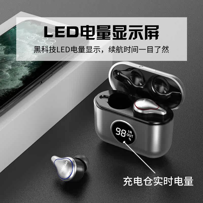 New TWS Touch Number of private models Wireless Bluetooth headphones 5 0 Sport Black tech Cross-border exploits Other