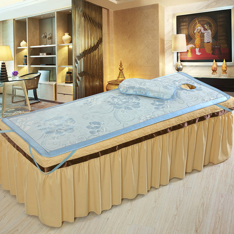 Vẻ đẹp mat dầu gội đầu trị liệu mát-xa giường thẩm mỹ viện băng dành riêng lụa mat khe hở bộ tùy chỉnh đặc biệt cung cấp miễn phí vận chuyển - Thảm mùa hè nệm nước loại to