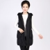 Áo khoác vest nữ mùa xuân cho phụ nữ trung niên và cao tuổi Phụ nữ cotton nguyên chất 40 tuổi mới 50 tuổi mặc mẹ - Quần áo của mẹ Quần áo của mẹ