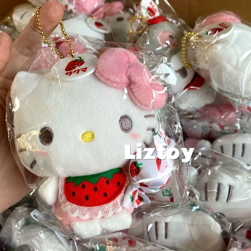 Sanrio, японская оригинальная клубника, плюшевая подвеска