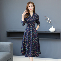 Early autumn dress 2021 new female mother dress summer high-end brand temperament long sleeve small spring autumn