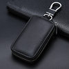Car Remote Control Key Protective Cover, Genuine Leather Texture, Men's Waist Hanging Key Bag, Simple Mini Car Keychain
