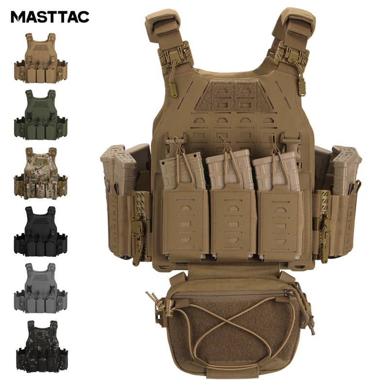Tactical Quick-Release Vest for Men, Outdoor Multi-Functional Breathable Vest, Military Fans, Cs Field Lightweight Combat Equipment