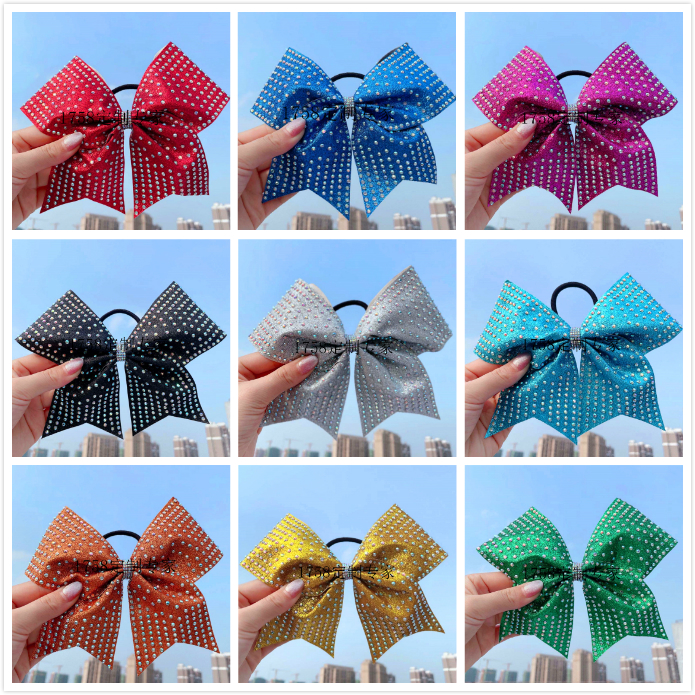 Professional custom cheerleader headdress match butterfly bouquet ball plus drilling cheerhead