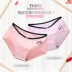 Langsha gợi cảm mid-eo cô gái đồ lót cotton 100% cotton kháng khuẩn nữ vải cotton hình tam giác kích thước lớn - Giữa eo quần lót lụa Giữa eo