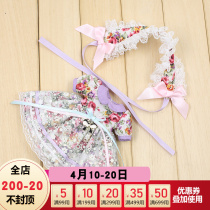 DBS Blythe small cloth doll clothes ob24 lace floral lace dress headgear suit az doll clothes