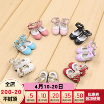DBS Blythe small cloth doll shoes flat bottom butterfly knot small leather shoes az Lijia OB24 60% shoes