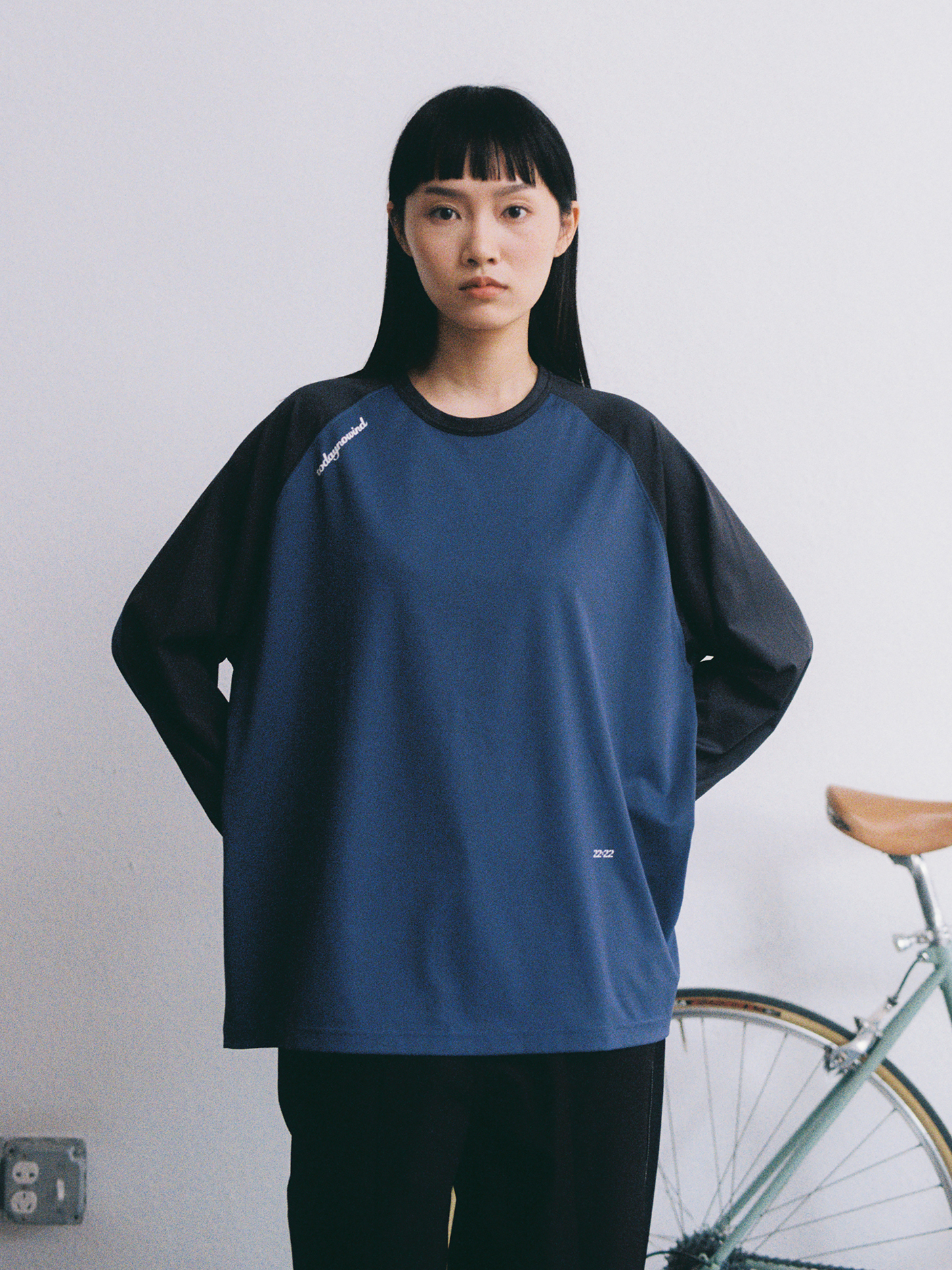 ストレッチ速乾長袖TEEアウトドアスポーツクールホーンラグラン