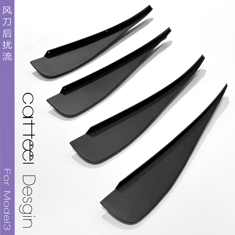 Catfeel Tesla Model 3 Wind Knife Rear Spoiler Rear Lip Diffuser Rear Lip Decoration