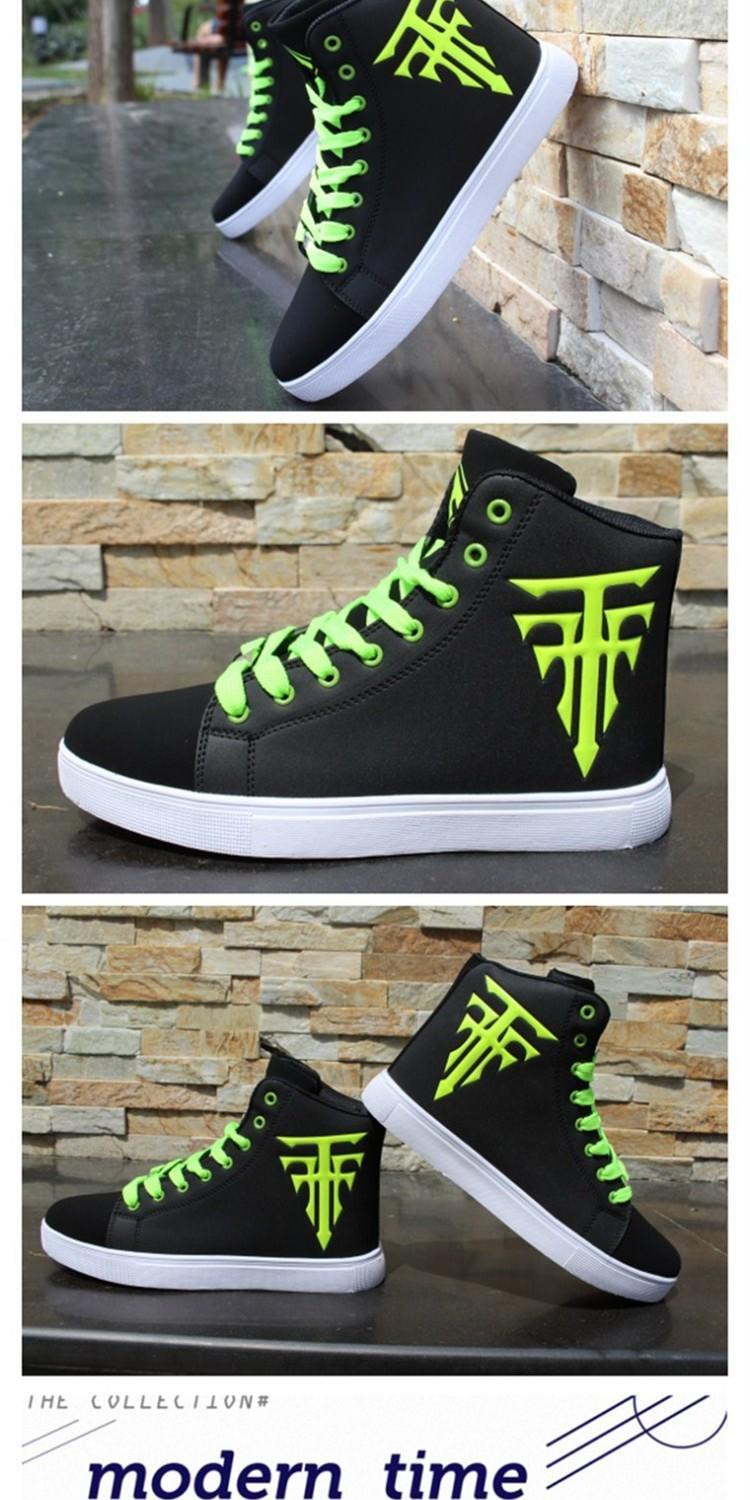 Mùa thu cao sneakers nam xu hướng Gaobang giày khiêu vũ đường phố giày thể thao màu đen và trắng Hàn Quốc phiên bản của sự gia tăng giày nam mùa hè giay cao