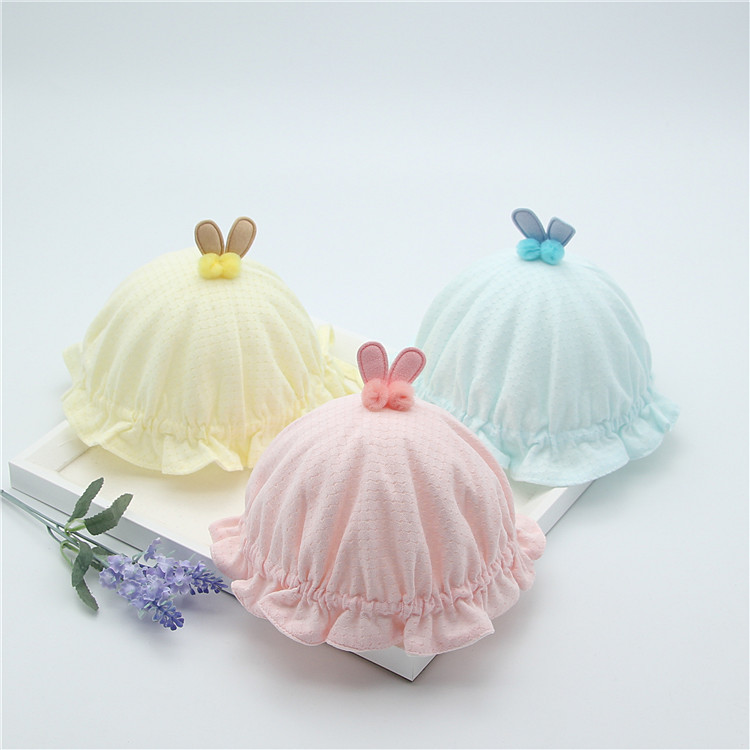 Baby hat Summer thin Baby Hat Fisherman Hat Basin Hat Cute Sun Hat Newborn Princess Cap Spring Autumn Sky
